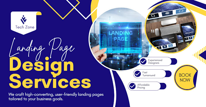 build a professional and responsive landing page