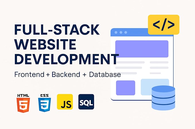 build a responsive fullstack website with database
