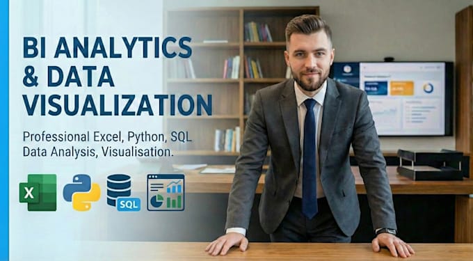 do professional excel, python, sql data analysis, visualisation
