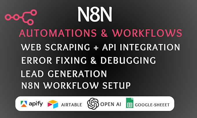 n8n webscraping n8n apify airtable n8n workflow automation n8n error fixing