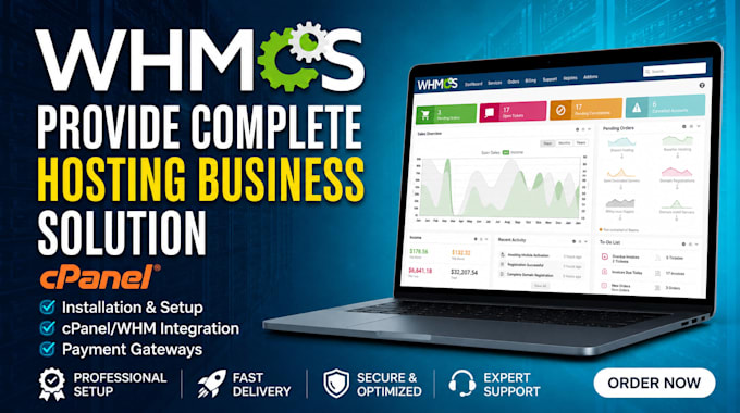 install and set up whmcs hosting system for web hosting reseller