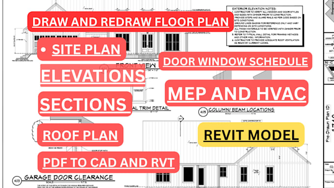 do autocad, revit 2d architectural floor plan drawing, elevation, site plan, 3d