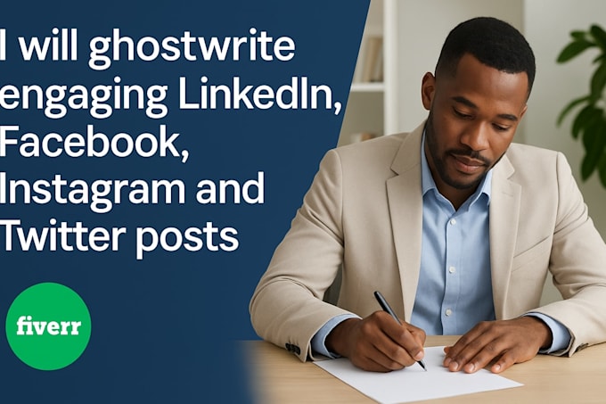 Ghostwrite engaging linkedin facebook instagram and twitter posts by ...