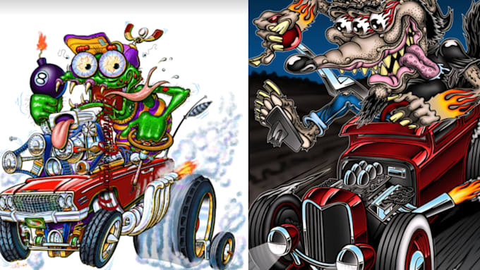 create custom car culture illustrations