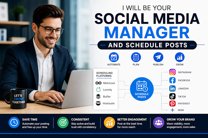 be your social media manager schedule facebook instagram post on buffer loomly