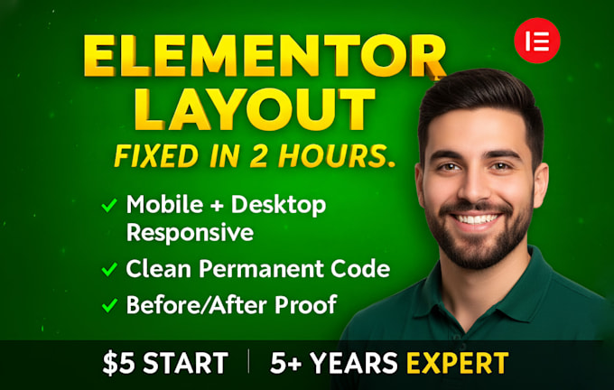 fix elementor layout CSS issues responsive error