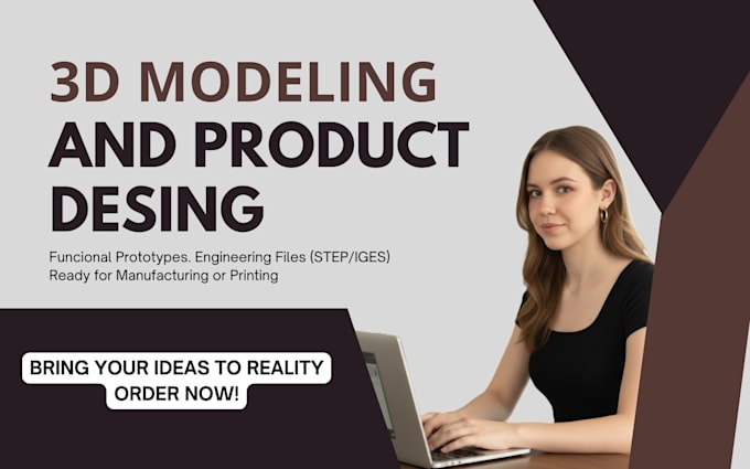 create your product 3d model or part ready for 3d printing