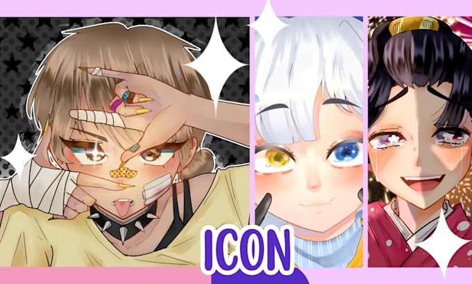 Create an anime illustration icon by Locomuertochi | Fiverr