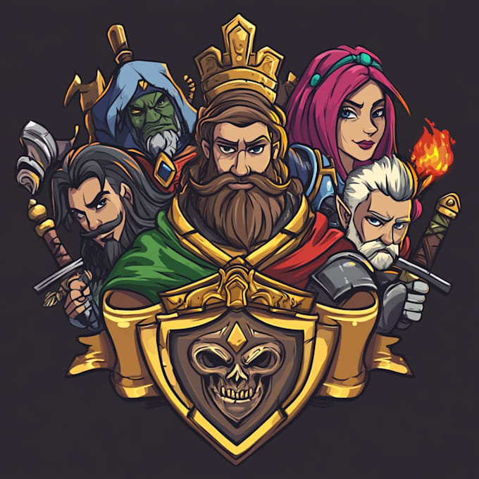 design unique 3d medieval, fantasy, rpg, mmorpg game