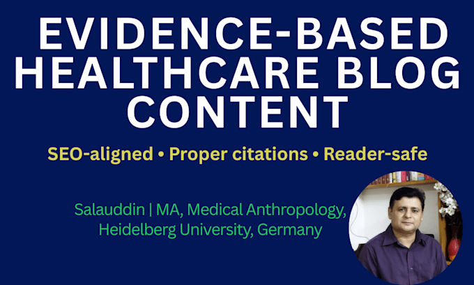 write healthcare blog post article with SEO and citations