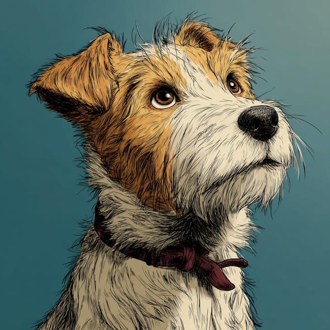 do cartoon disney style pet portrait