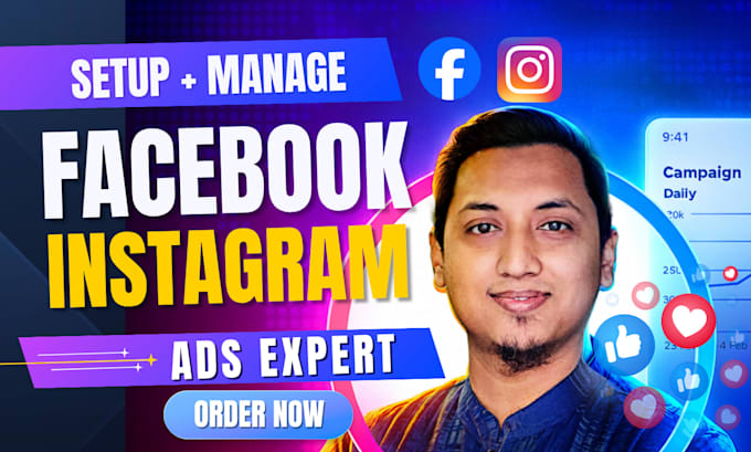 setup and manage facebook ads, instagram ads, and meta ads campaign