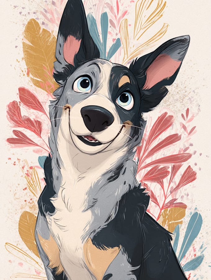 design amazing disney pet portrait