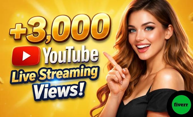 do organic youtube live stream video promotion for 3,000 views fast