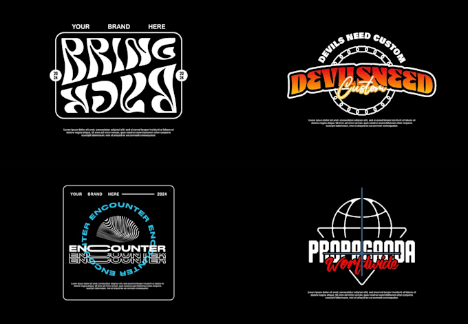 create professional streetwear logo design