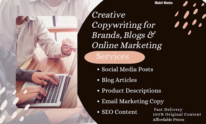 write high quality copywriting and creative content