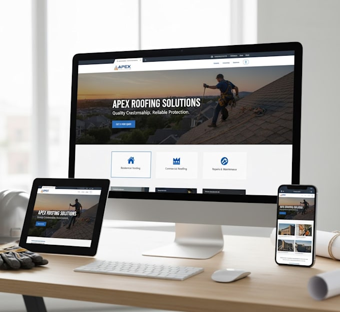 design a modern responsive website