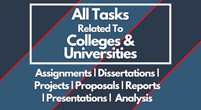 do any projects and reports