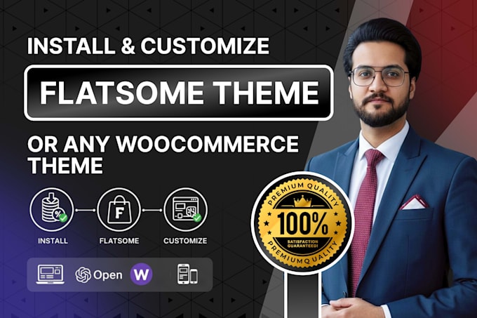 customize flatsome, porto, woodmart, and other woocommerce themes
