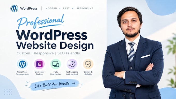 design and customize a professional wordpress website with elementor