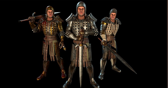 rip 3d model characters weapons armor and game assets