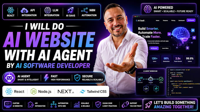 do ai website with ai agent by ai software developer