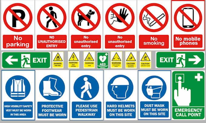 illustrate custom safety signage