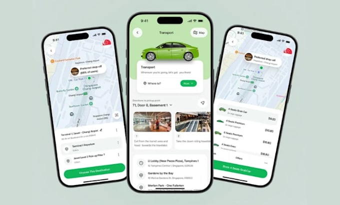 develop ai powered booking app uber app taxi booking app rideshare app
