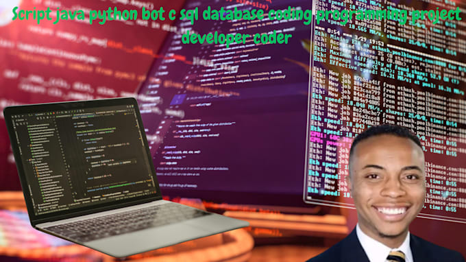 script java python bot c sql database coding programming project developer coder