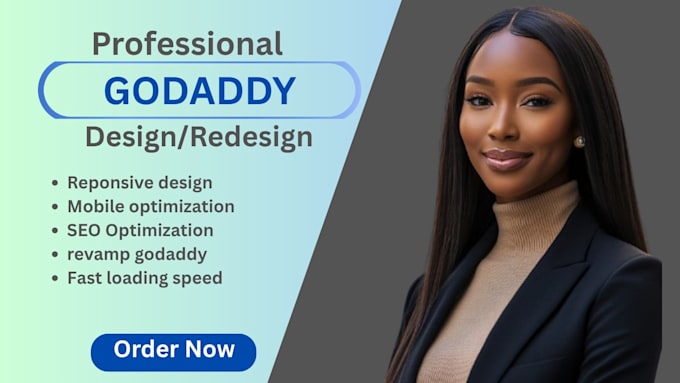 design or redesign professional godaddy website