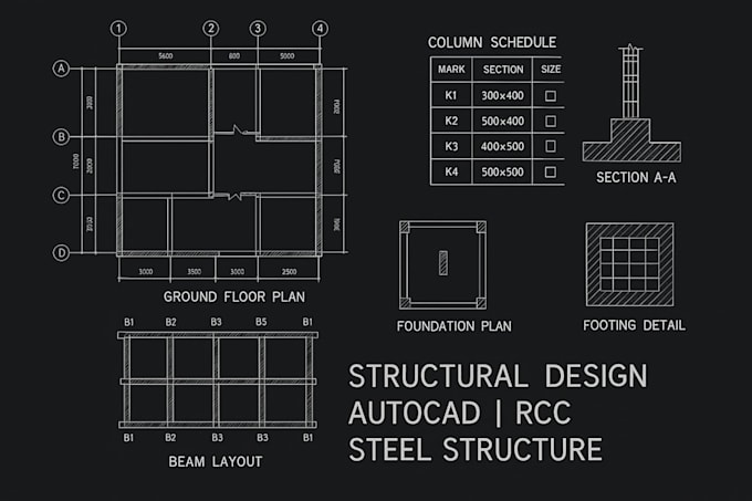 structural design for your sweet house and provide a details drawing