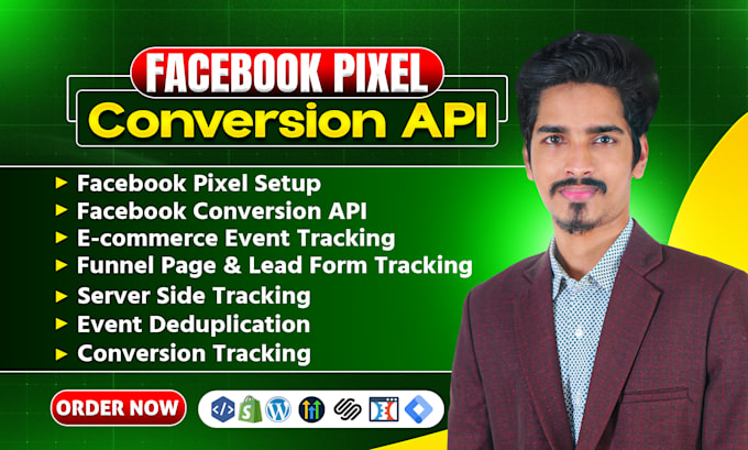 fix or setup facebook conversion API for clickfunnels, webflow, kajabi via GTM