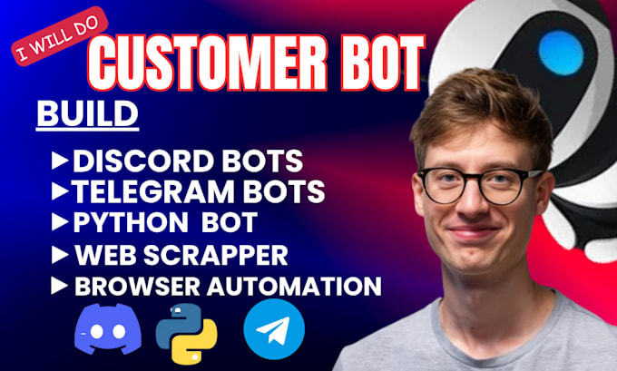 do web scraping python script discord bot web automation yellow pages