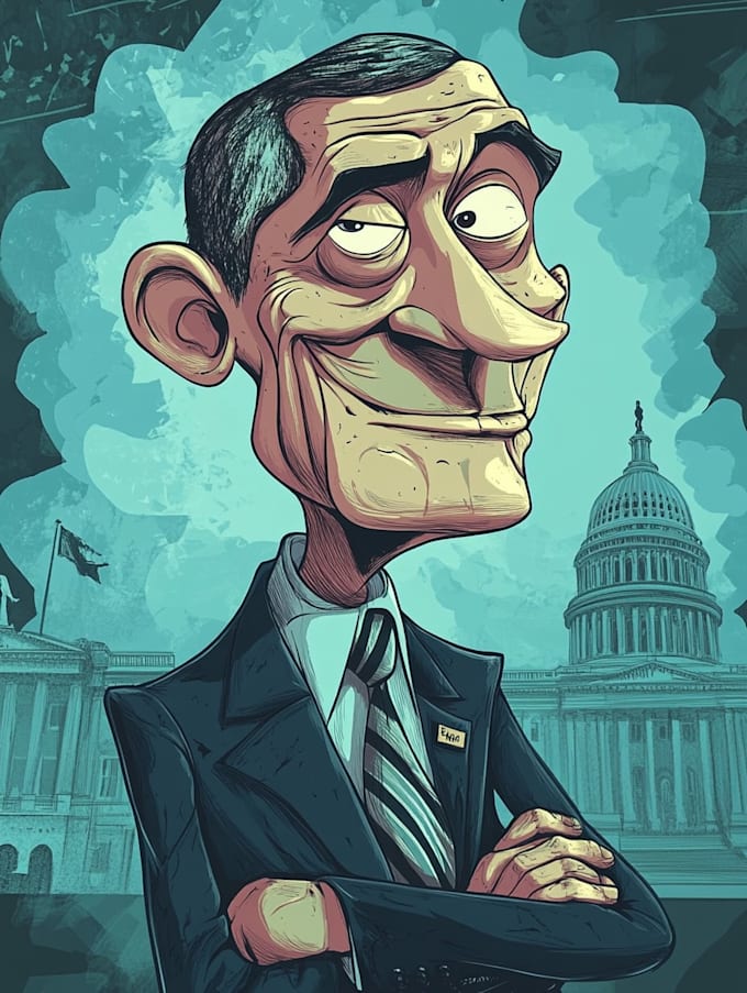 make  a political cartoon art