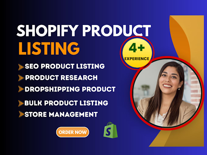 do shopify products upload or listing and shopify data entry