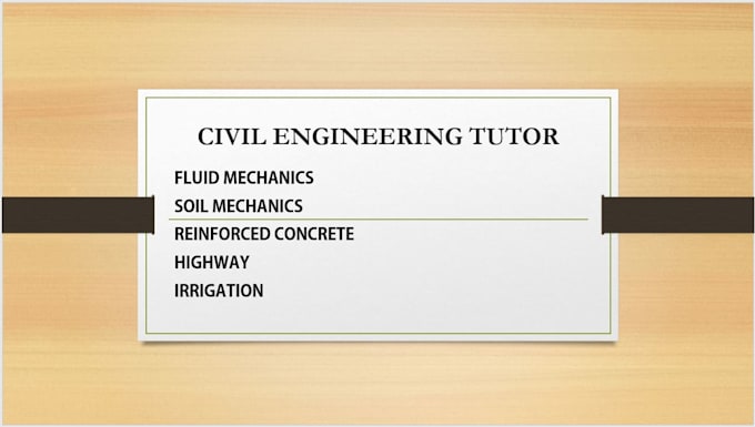 be your online civil engineering tutor