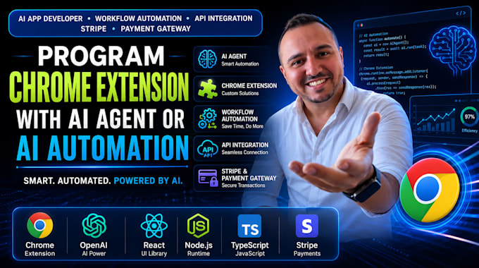 program chrome extension with ai agent or ai automation