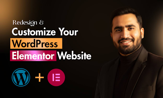 redesign or customize your wordpress elementor website