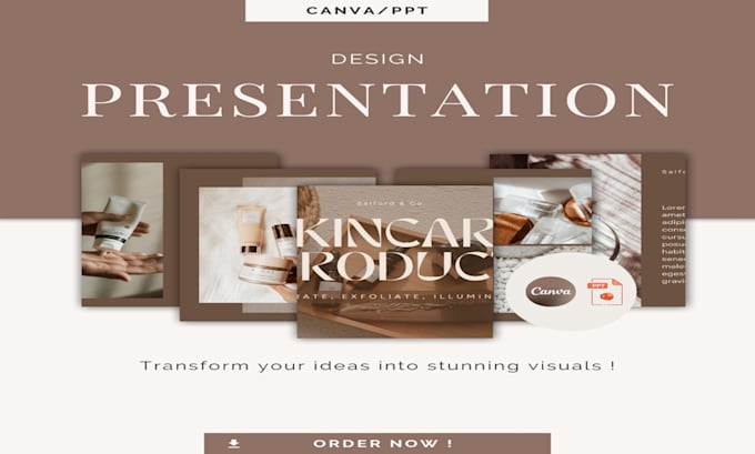 design and edit canva, powerpoint presentations and pitch deck