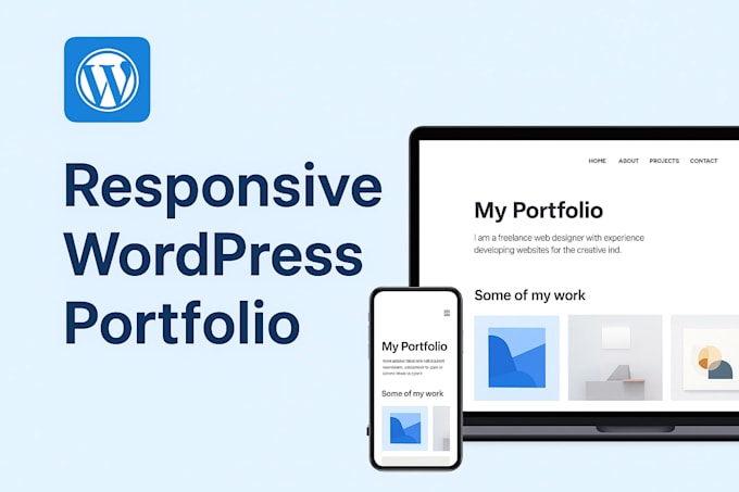 design a wordpress portfolio website