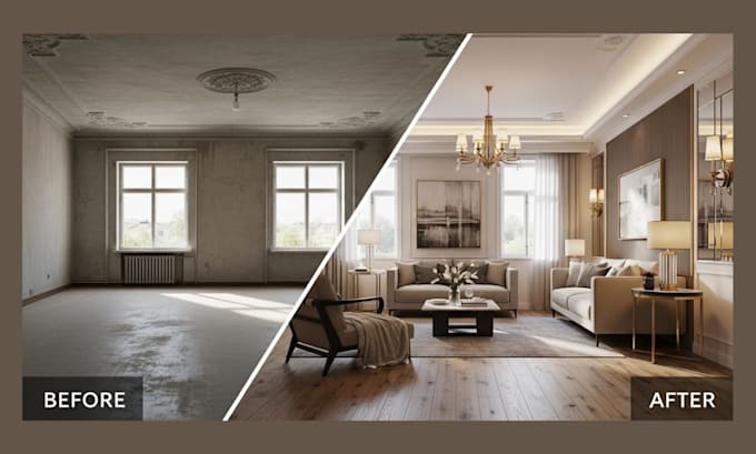 virtual staging, virtual renovation, real estate, home staging, interior design