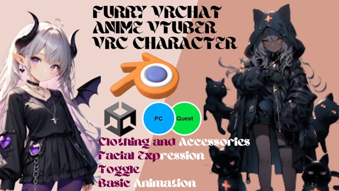 create 3d vrchat avatar avatar vrc with 3d rigging vrchat