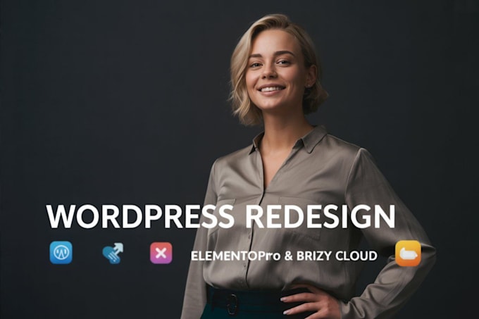 design redesign your wordpress using elementor pro, page builder brizy cloud