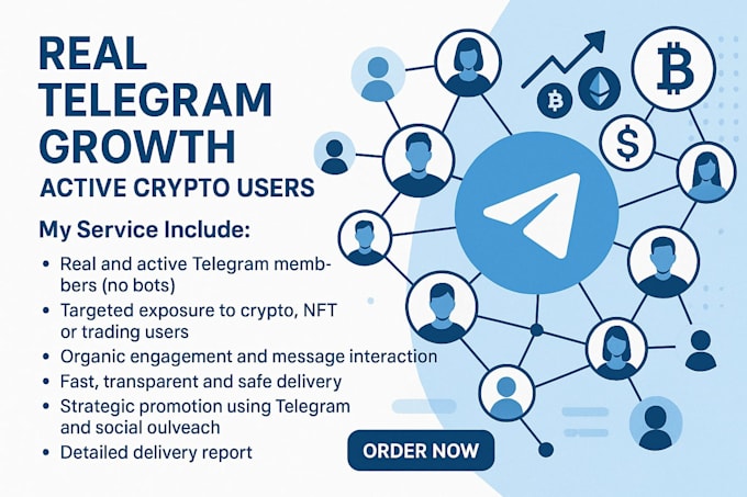promote your telegram channel or crypto project to real active users