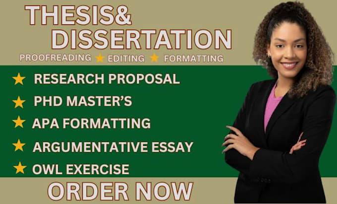 edit, refine dissertation proposal bachelor thesis research project postgraduate