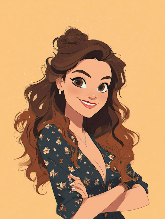make a disney children cartoon illustration