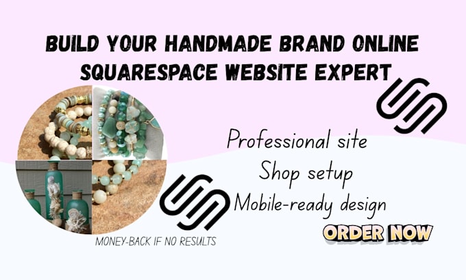 design a professional squarespace website for handmade sellers