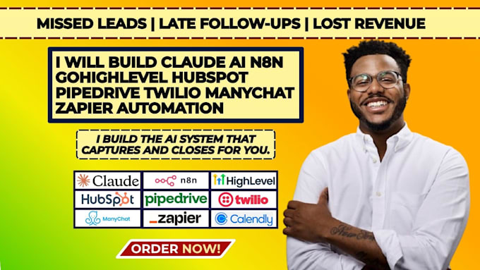 claude ai n8n gohighlevel hubspot pipedrive twilio manychat zapier automation