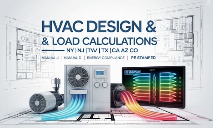 calculate manual j and hvac load design for new york