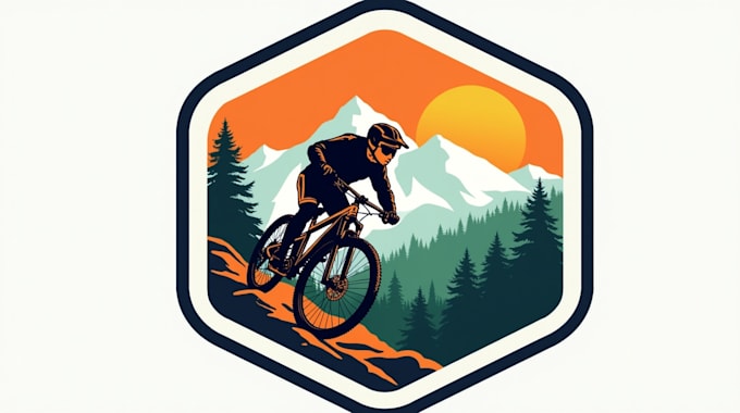 make an amazing mountain bike logo
